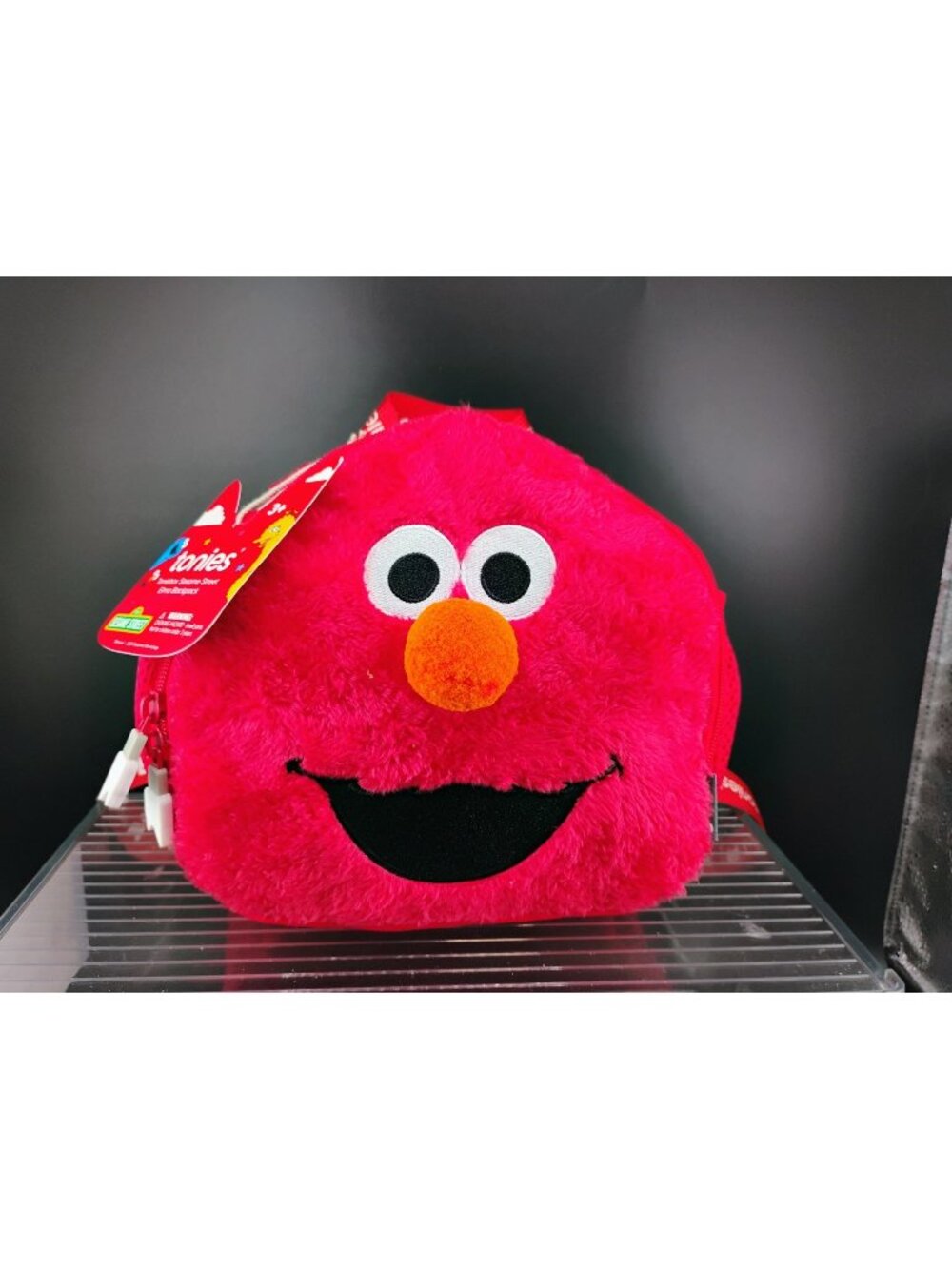 Tonies Sesame Street Elmo Backpack Carrying Case Plush Red Storage Bag Kids 3+
